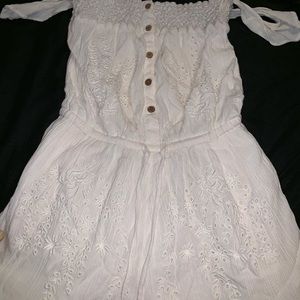 White XS American Eagle romper